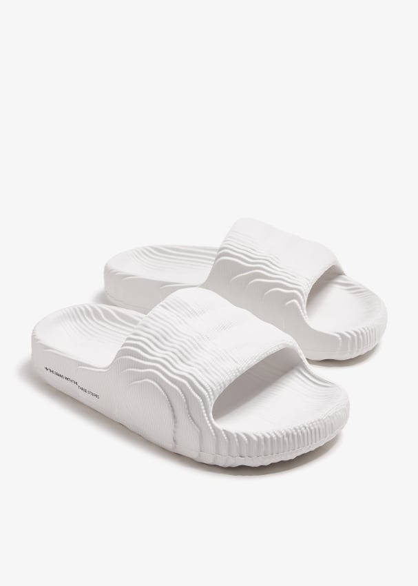 Adidas Adilette 22 slides for ADULT UNISEX Men Women White in Bahrain Level Shoes