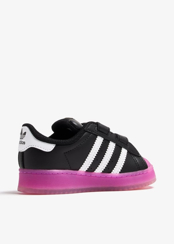 Adidas Superstar LED lights sneakers for Baby Black in KSA Level Shoes