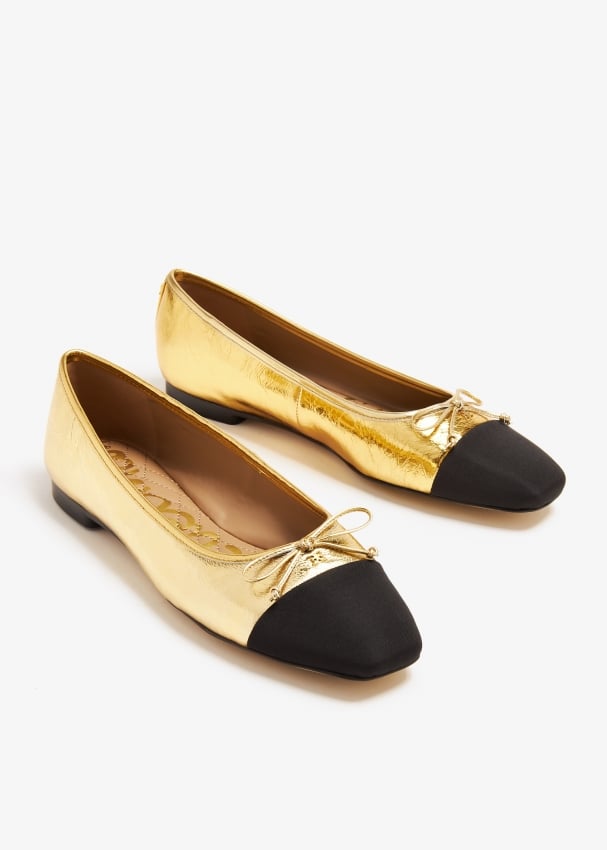 Sam Edelman Marley ballet flats for Women Gold in Kuwait Level Shoes