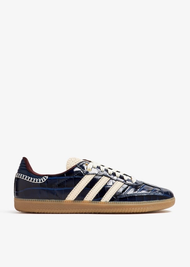 Adidas x Wales Bonner Samba Collegiate Navy sneakers for ADULT UNISEX Men Women Blue in Qatar Level Shoes