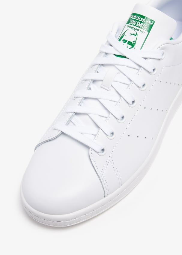 Mens adidas stan smith white and green hotsell