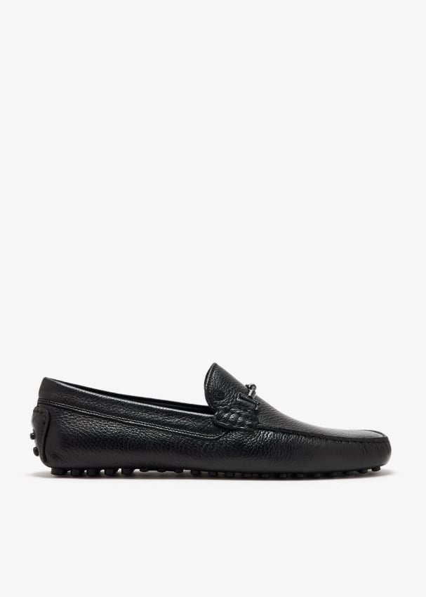 Ingot leather driving loafers