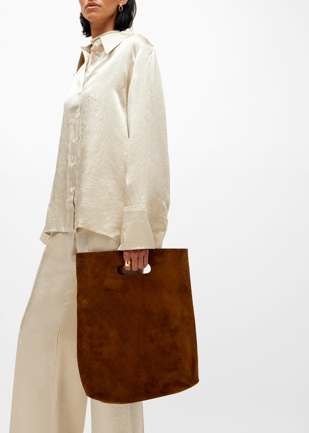 Ramla Noon bag for Women - Brown in UAE | Level Shoes