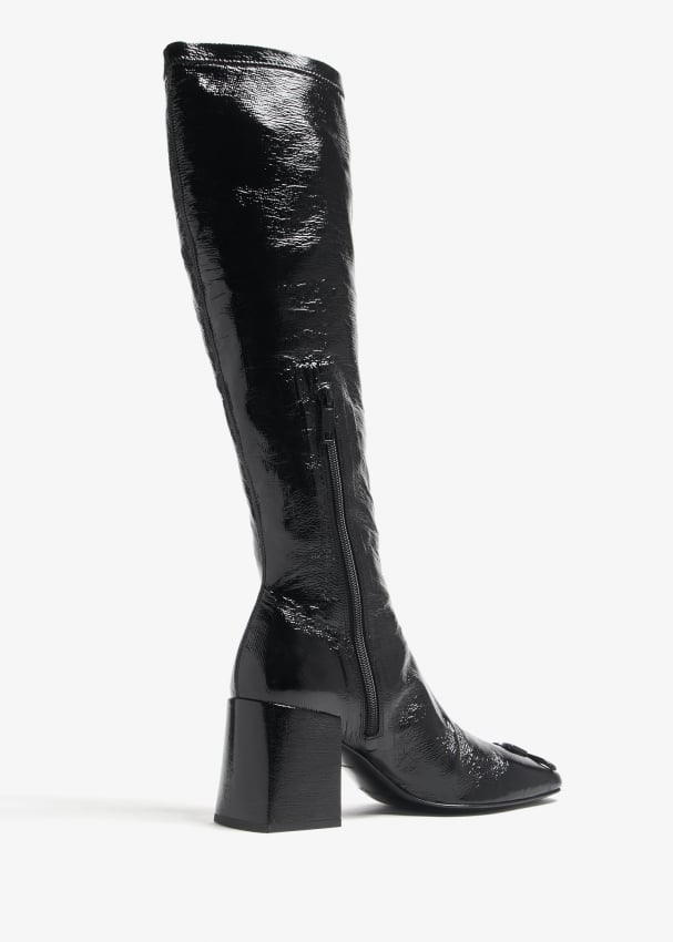 Courreges ReEdition vinyl boots for Women Black in KSA Level Shoes