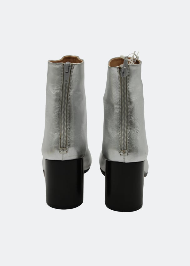 Maison margiela discount silver ankle boots