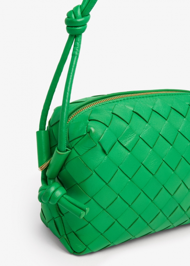 Bottega Veneta Pre-Owned Intrecciato mini Loop zipped crossbody bag, Green