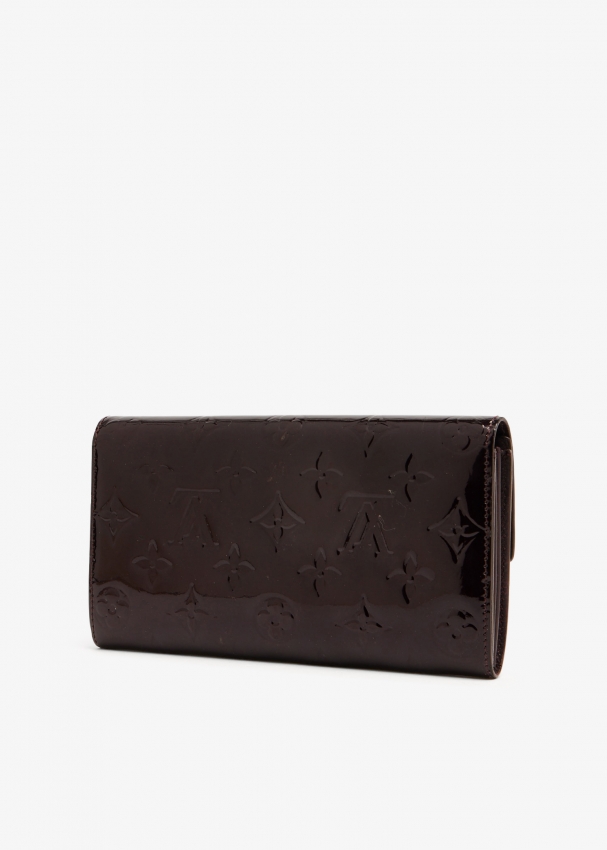 Louis Vuitton Black Monogram Vernis Sarah Continental Wallet