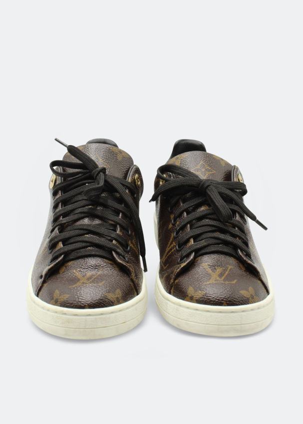 Louis Vuitton Brown Monogram Canvas And Patent Leather Frontrow Low Top  Sneakers Size 37.5 Louis Vuitton