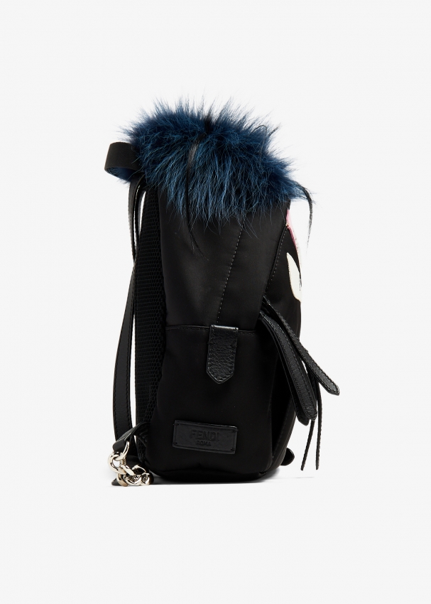 Fendi Karlito Backpack Leather with Crystals Medium Black | eBay