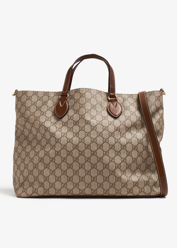 Gucci Pre-Loved GG Supreme soft medium tote bag for Women - Prints in ...
