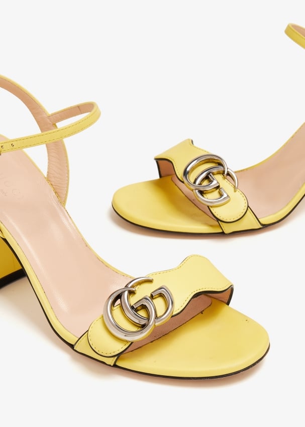 Gucci Pre Loved Marmont sandals for Women Yellow in UAE Level Shoes