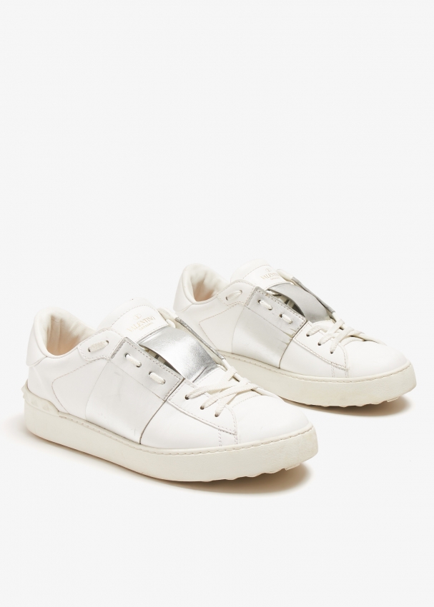 Valentino Garavani Pre Loved Open sneakers for Men White in KSA Level Shoes