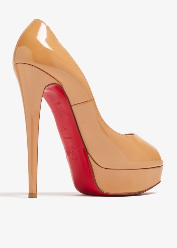 Christian Louboutin Pre Loved Lady Peep 150 pumps for Women Beige in Kuwait Level Shoes