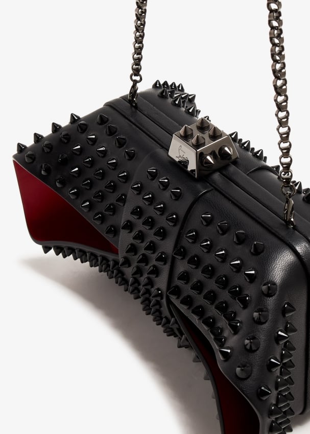 Louboutin spike clutch sale