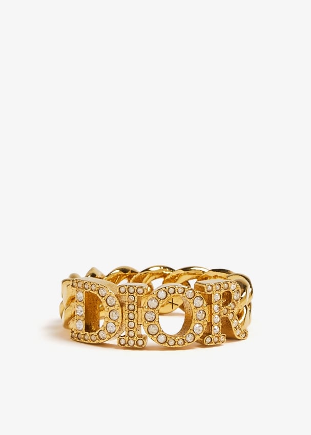 Dior Pre Loved Dio r evolution chain ring for Women Gold in KSA Level Shoes