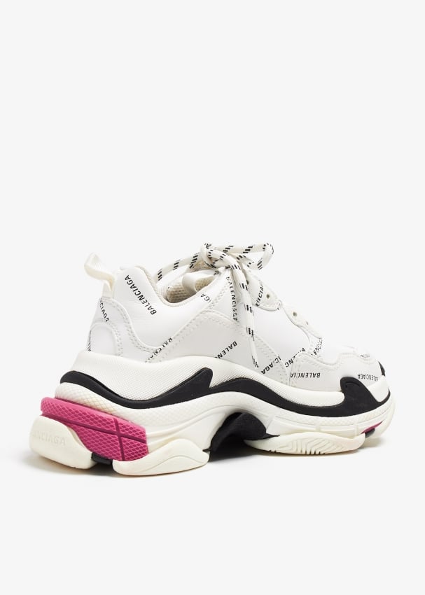 Balenciaga Pre Loved Triple S sneakers for Women White in KSA Level Shoes