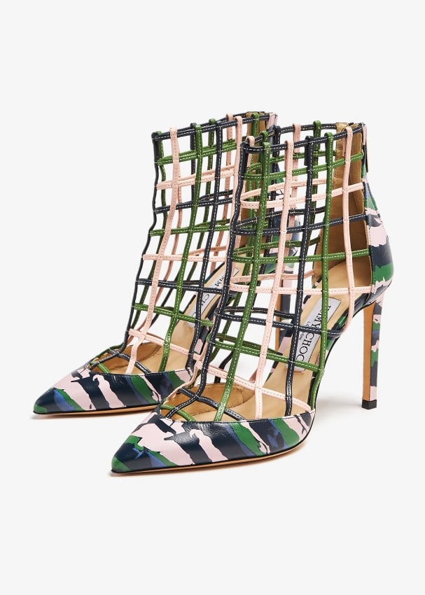 Jimmy choo sheldon leather cage heels online