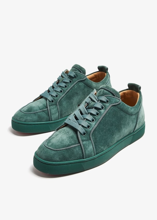 Green suede christian louboutin hotsell