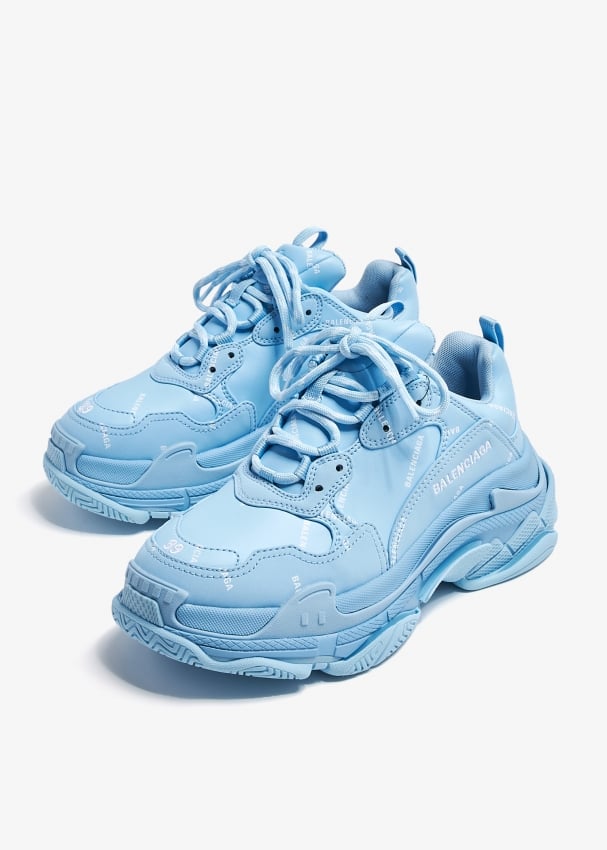 Balenciaga Pre Loved Triple S sneakers for Women Blue in KSA Level Shoes