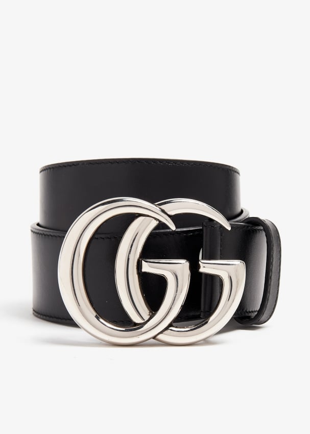 Gucci women black belt best sale