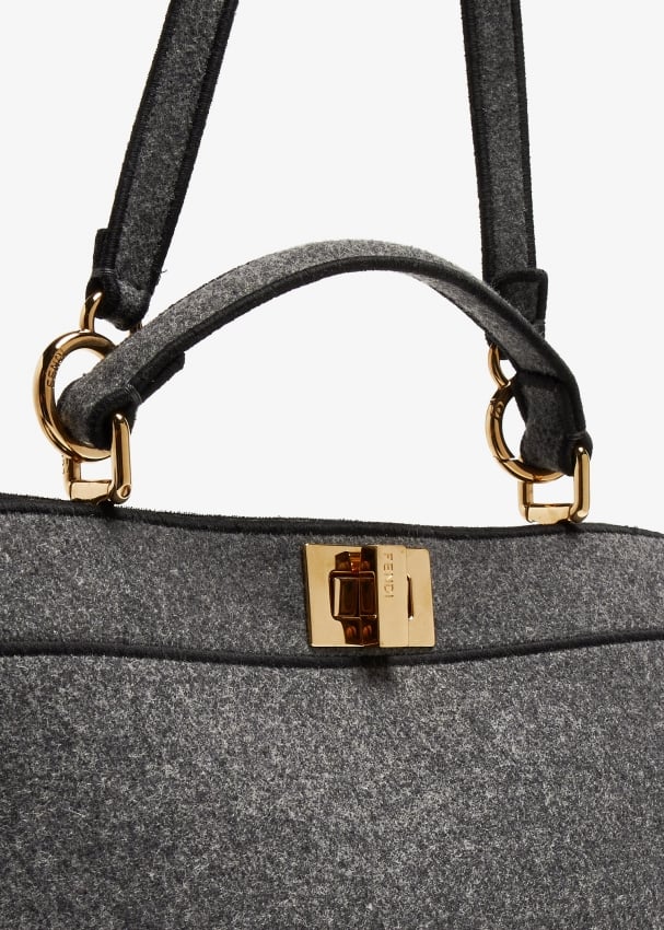 Fendi Pre Loved Peekaboo ISeeU East West bag for Women Grey in KSA Level Shoes