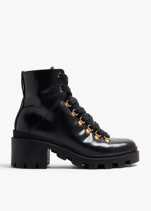 Gucci military boots hotsell