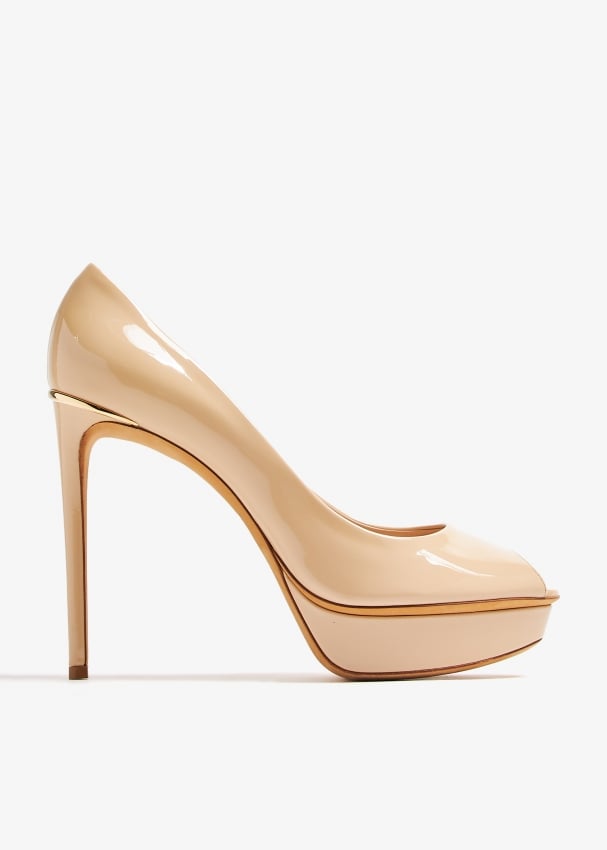 Louis vuitton nude pumps online