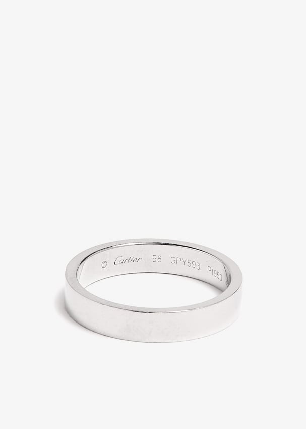 Cartier silver band ring sale