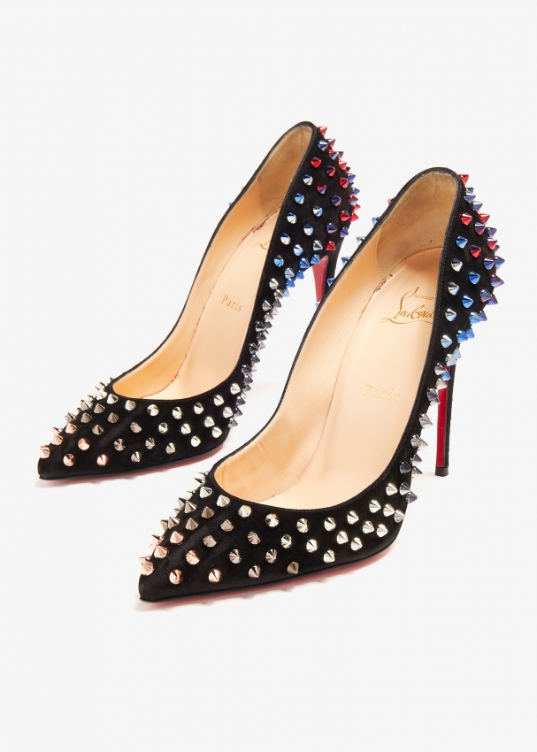 Christian Louboutin Pre Loved Pigalle Follies Spikes pumps for Women Black in KSA Level Shoes