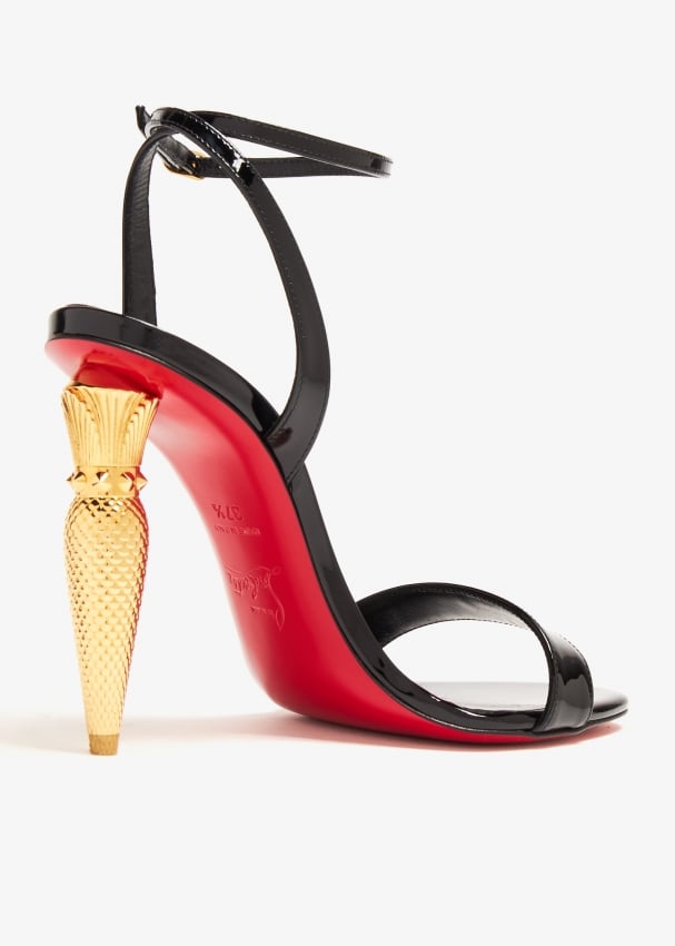 Christian Louboutin Pre-Loved Lipqueen 100 sandals for Women - Black in UAE  | Level Shoes