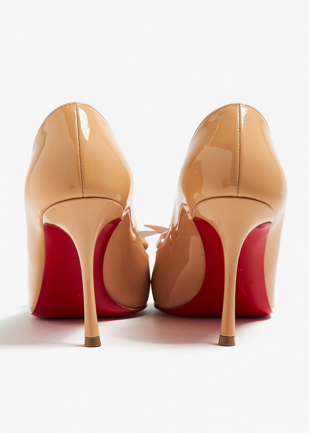 Christian Louboutin Pre Loved Simplenodo Bow pumps for Women Beige in UAE Level Shoes