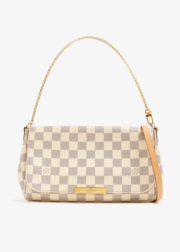 Louis Vuitton Pre Loved Damier Azur Favorite MM bag for Women White in KSA Level Shoes