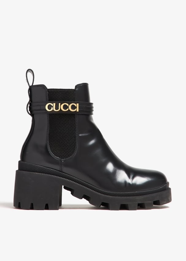 Gucci platform booties hotsell