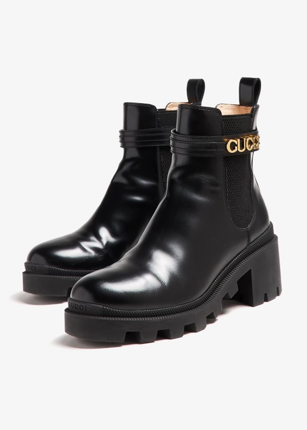 Gucci Pre Loved GUCCI Chelsea boots for Women Black in UAE Level Shoes