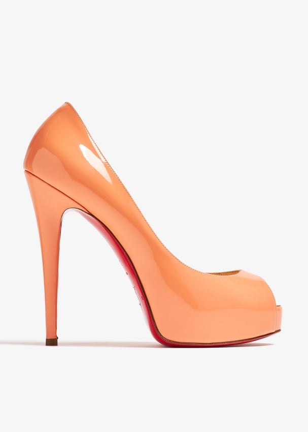 Christian Louboutin Pre Loved New Very Prive pumps for Women Orange in KSA Level Shoes