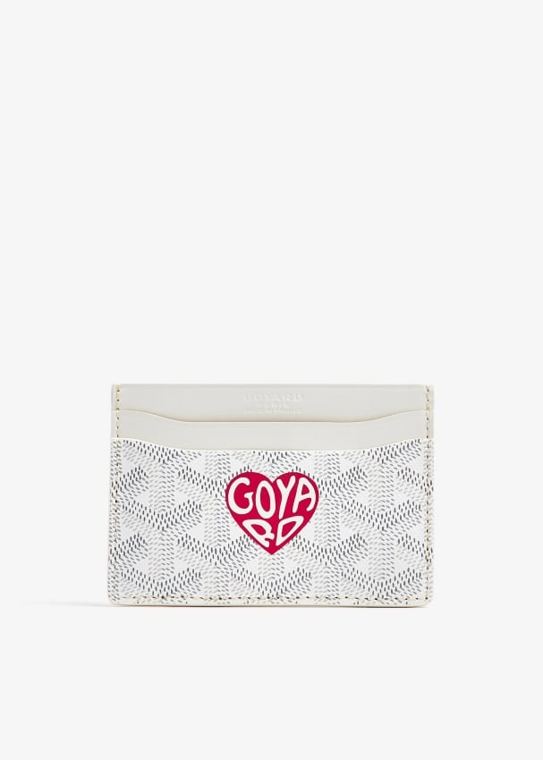 Goyard Pre Loved Saint Sulpice card wallet for ADULT UNISEX Men Women White in UAE Level Shoes