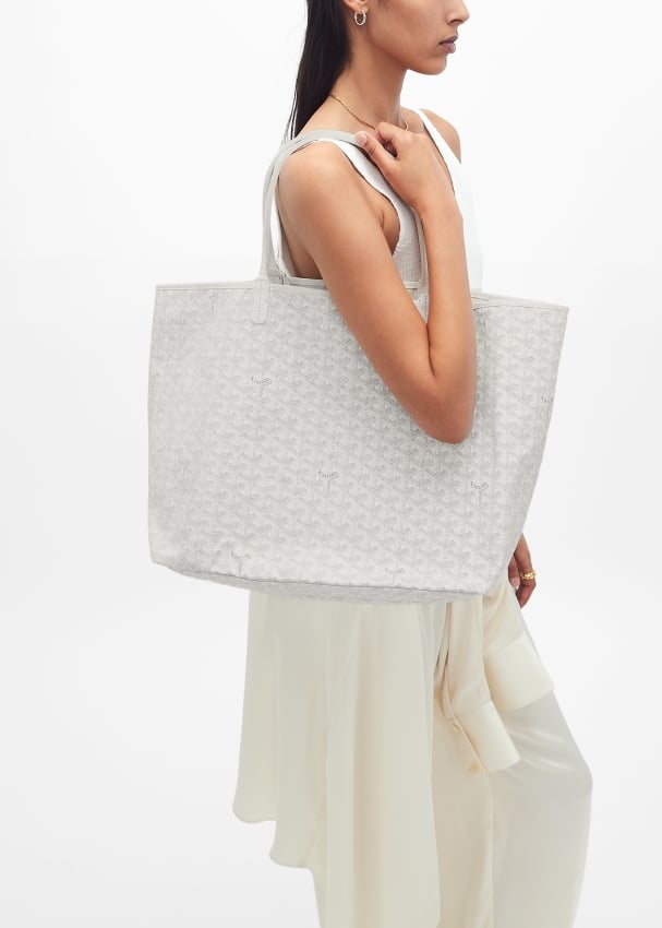 Goyard st louis tote white best sale