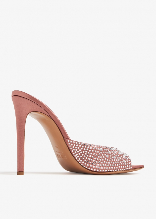 Paris Texas Holly stiletto mules for Women - Pink in UAE | Level Shoes