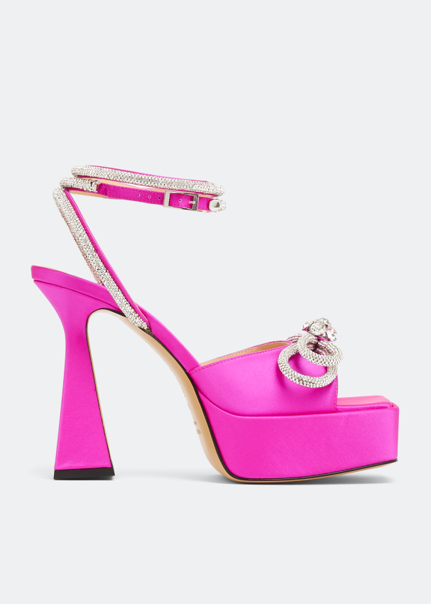 Mach & Mach Double bow platform sandals for Women - Pink in UAE | Level ...