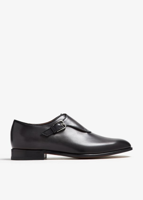 Berluti B Volute Monk Strap shoes for Men Black in KSA Level Shoes