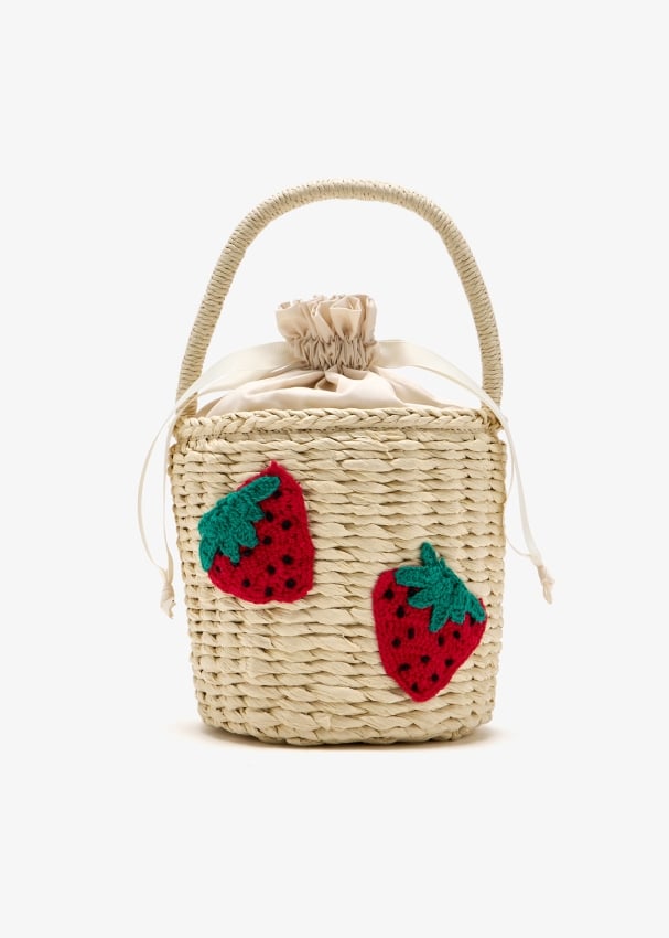 Strawberry bucket bag