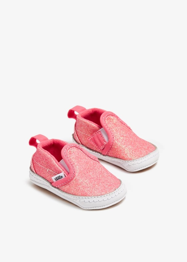 Vans Slip on V crib shoes for Baby Pink in Oman Level Shoes