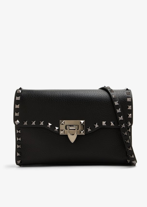 Valentino Garavani Rockstud small crossbody bag for Women - Black in ...