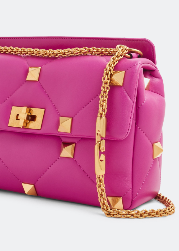 Valentino Garavani Roman Stud Shoulder Bag - Pink