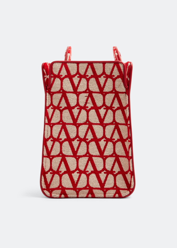 Valentino Garavani Le Troisième Mini Shopping Bag In Toile Iconographe in  Red