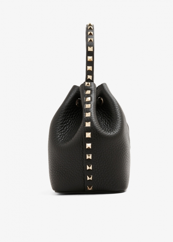 Valentino Garavani Rockstud mini bucket bag for Women - Black in UAE ...