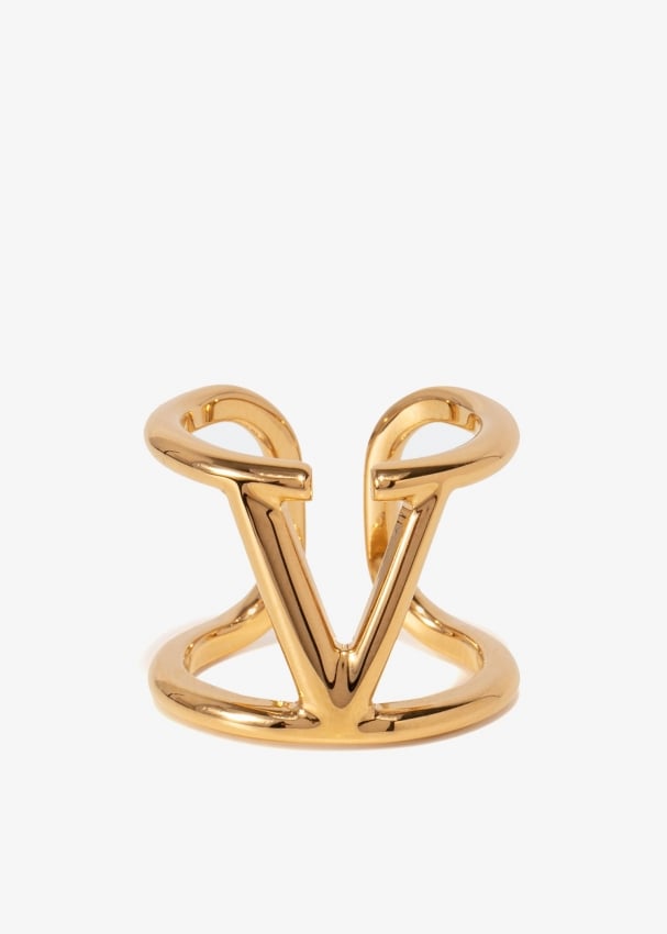 Valentino Garavani VLogo Signature ring for Women - Gold in KSA
