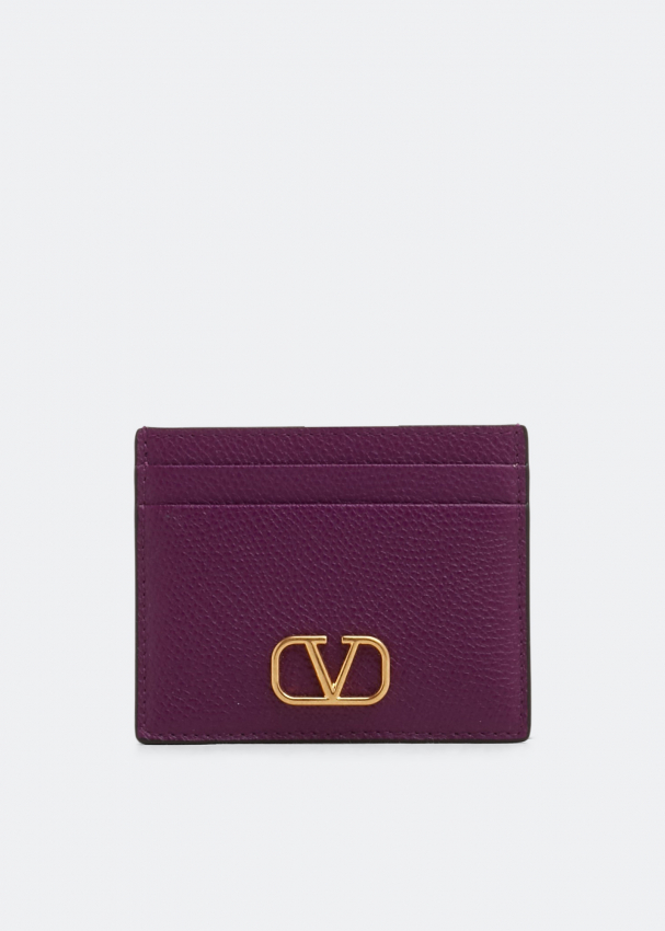 Valentino Garavani VLogo Signature card case for Women - Purple in UAE ...