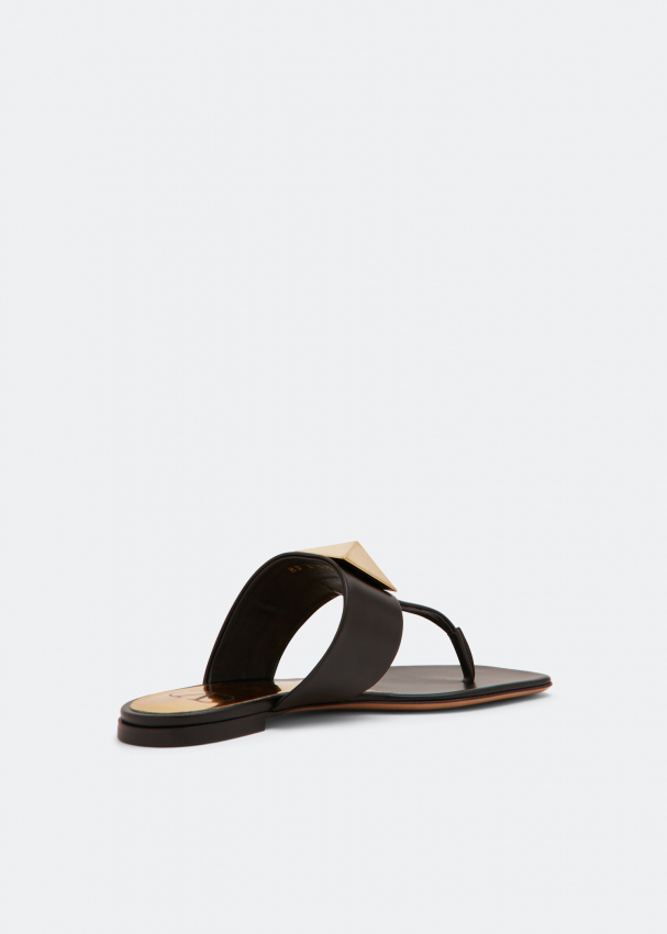 Valentino Garavani One Stud thong sandals for Women - Black in UAE ...