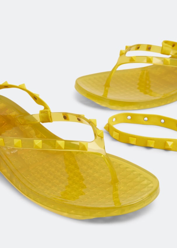 Yellow thong sale sandals